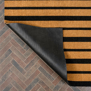 Hadley Modern Classic Ticking Stripe Coir Area Rug